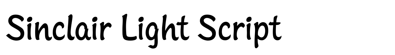 Sinclair Light Script